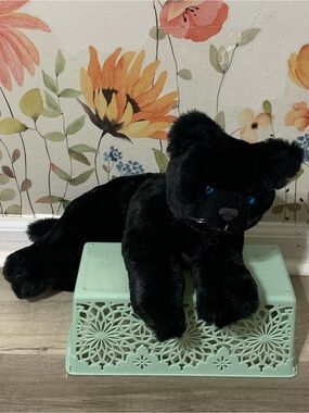 Vintage Void Kitty Cat Black Plush Toy Pet - The Petting Zoo